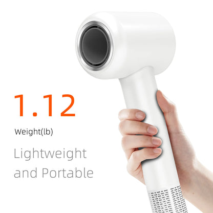 White M024 high-speed hair dryer, 200 million negative ions, 150,000 rpm brushless motor, 1600W quick-drying hair dryer, high-speed and low-noise hair dryer